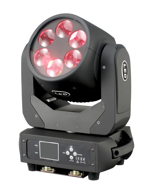 Super Beam 6x25W led Ultimate Lens Rotation Moving Head Light