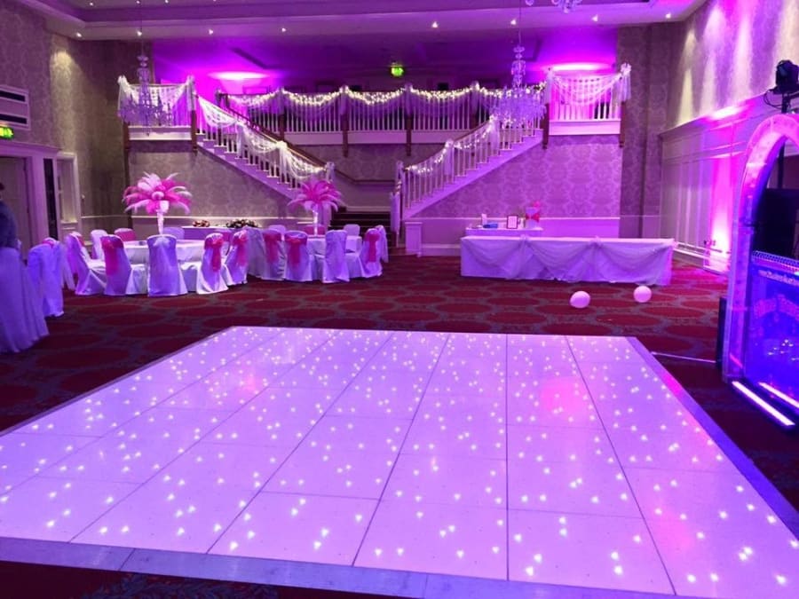 wireless pure white led lighting panel led twinkle starlit dance floor 