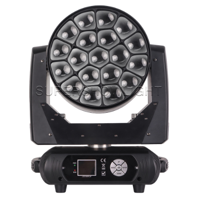 19x40w Zoom Wash Bee Eyes 4in1 Rgbw Led Wash Moving Head Light