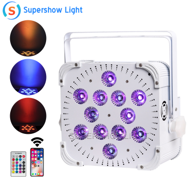 19600MHA Wireless and Rechargeable Smart LED PAR Light 12*18W Rgbwauv