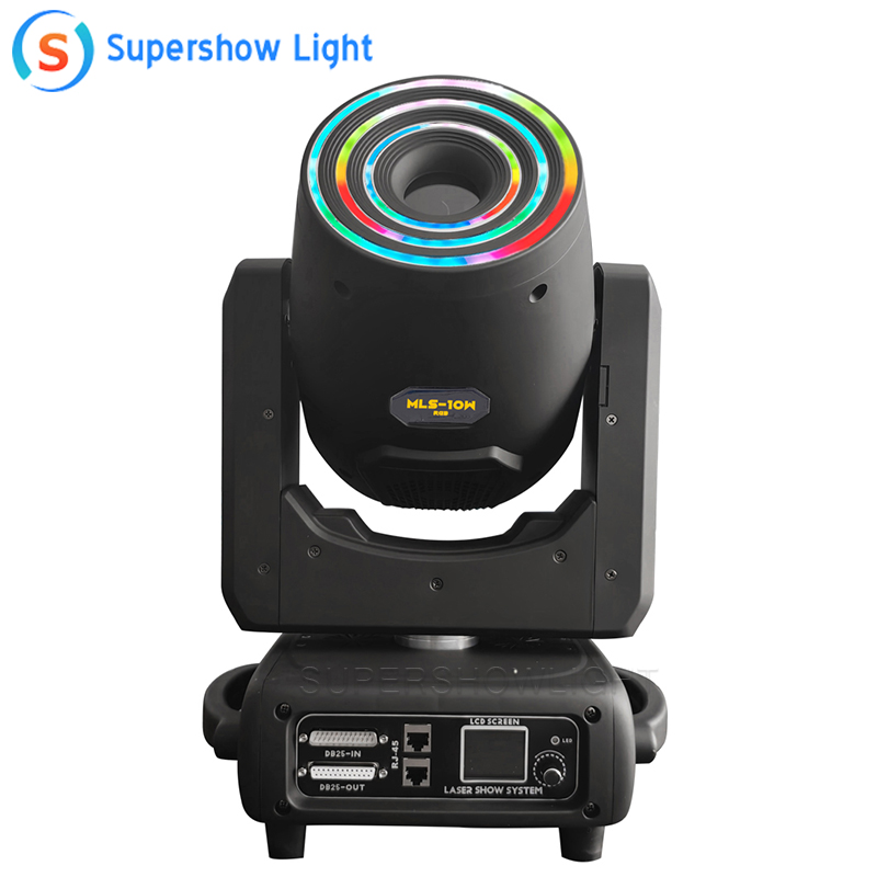 10W shaking head laser+LED 3D aperture