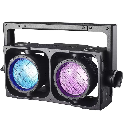IP65 Waterproof 600W LED Blinder RGBA WW 5-in-1 Lights Outdoor 2-Eyes Cob Audience Lighting for Events
